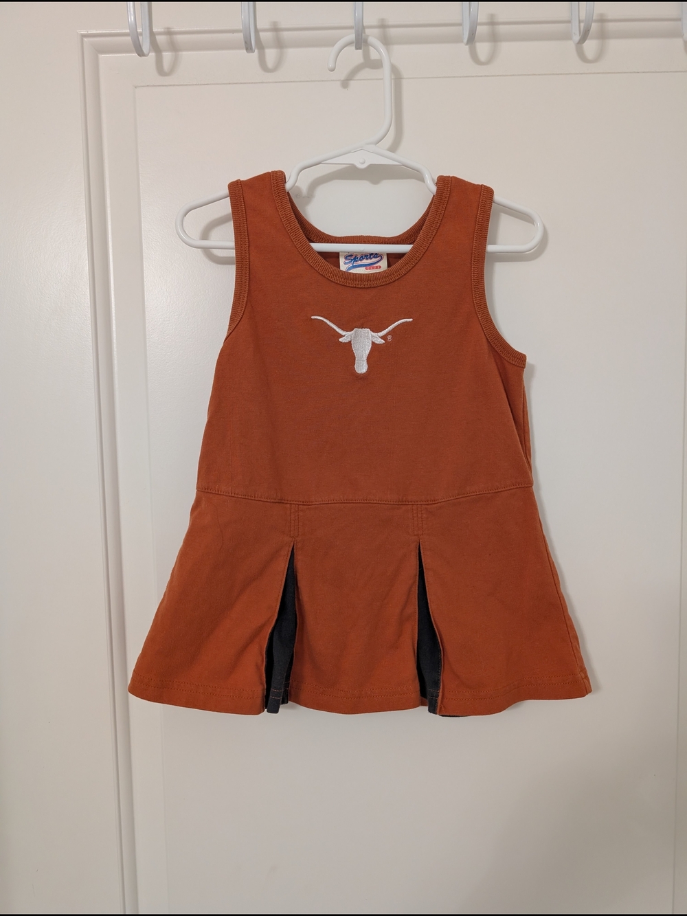 Vintage University Of Texas UT Embroidered Cheerleader Dress 24m